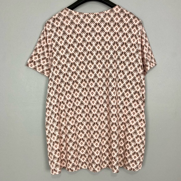 J. Jill Pure Jill Scoop-Neck Elliptical Tee Women’s Size 2X Southwestern Print - Picture 6 of 8